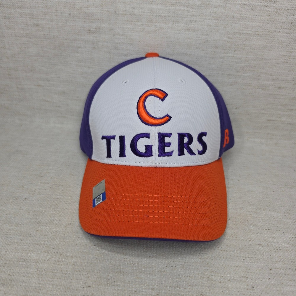 Russell Athletic Clemson Tigers Snapback Hat Purple Orange White Top Novice OSFA